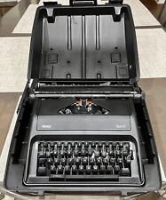 Royal Epoch Manual Portable Black Typewriter w/Hard Case In Original Box 79100G picture