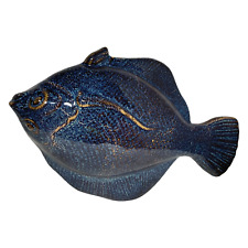 Fish Flounder Glazed Ceramic Wall Decor Figurine/New-no-tag picture