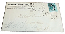 1877 BOSTON & MAINE PORTLAND & WORCESTER RPO ENVELOPE BRENTWOOD NEW HAMPSHIRE picture