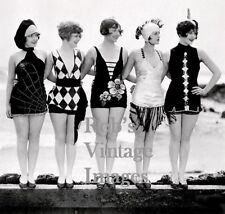 Vintage Flappers Ladies Swimsuits Photo 1920s  Jazz Prohibition era  picture