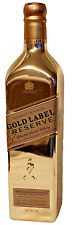 Johnnie Walker Gold Label Reserve Limited Edition Gold Platted Bottle Empty picture