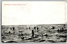 Bathing at Corpus Christi, Texas - Vintage Postcard Posted picture