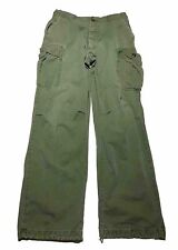 Vintage Vietnam Era US Army Trousers OG-107 Poplin Rip Stop Pants Medium AH3 picture