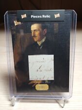 2023 Pieces of the Past Handwritten Nikola Tesla Canvas-NT Relic picture