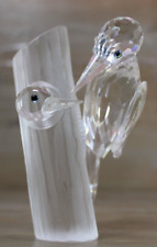 SWAROVSKI SHARING THE WOODPECKERS CRYSTAL FIGURINE 1988 EDITION AUSTRIA picture