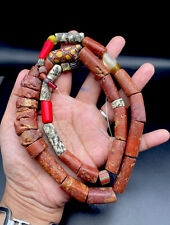 Ancient Carnelian / Jasper  Old Beads Necklace Mala Indus Vally Culture Mauryan picture