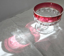 Vintage Indiana Glass Dessert Goblet~Kings Crown Thumbprint~Ruby Red (BD Avail) picture