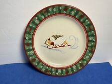 Longaberger Buster The Snowman Salad/Dessert Plate 8.25in picture