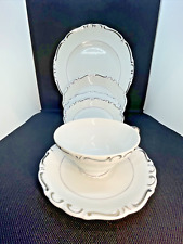 Ucagco Heirloom Dinnerware Set Six-Piece 2 Plates 2 Bowls Cup & Saucer Mint picture