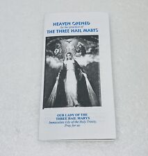 Vintage “Three Hail Marys” Praying Pamphlet The Fatima Center Canada Print P3 picture
