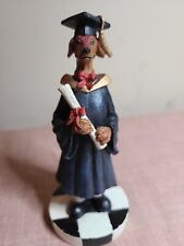 S.S.Sanna Dog Figurine Doberman Pinscher Graduate Resin picture