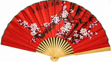 35” wide Handcrafted Bamboo Wall Hanging Decorative Folding Fan picture