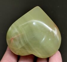 86 Gm Amazing Hand Made Banded  Onyx Crystal Healing Heart@ Pakistan picture