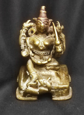 Antique Indian Traditional Brass Goddess Durga Statue picture