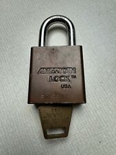American Lock Company  USA Series 1205 Lock Vintage With 1 Key picture