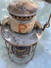 Vintage early 1900's Dietz Vesta - N.Y. Railroad lantern with red globe. picture