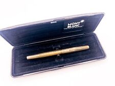 MONTBLANC 1246 Gold Plated Fountain Pen Piston Filler 750 18k Gold Nib  picture