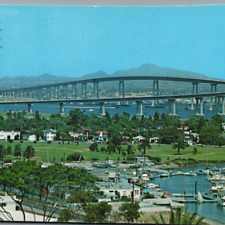 San Diego-Coronado Bridge San Diego Bay California Cali VTG Postcard/pc123 poste picture
