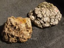2 indiana Geodes ,1 Is Unopened, The Other Is Split, Bundle Of 2 picture