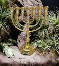 Menorah Jerusalem Temple 11 Inch Height 29 Cm 7 Branches Gold L  picture