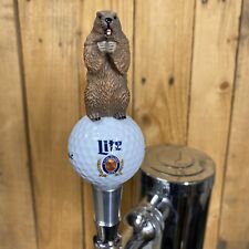 Caddyshack Golf TAP HANDLE Miller Lite Beer Keg Ball Gopher Kegerator Mini Short picture
