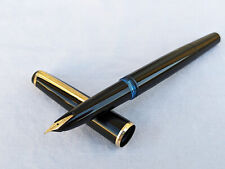 MONTBLANC No. 32 in Black & Gold 14K 585 Gold EF Nib Germany 1960's picture