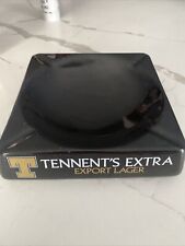 Vintage Black Tennent's Extra Export Lager Scottish Scotland Beer Cigar Ashtray picture