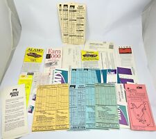 Vintage Paper Ephemera LOT Aviation Air Travel Tickets Brochure 1980's 1990's picture
