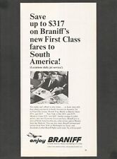 Braniff International -1965 Vintage Print Ad picture