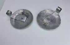 WENDELL AUGUST FORGE PAIR 2 CANDLE HOLDERS ALUMINUM GROVE CITY PA picture