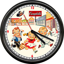 Campbell's Soup Kids Western Theme Cowboy Cowgirl Diner Kitchen Wall Clock picture