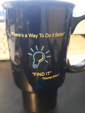 M Ware Thomas Edison Inspiration Quote Mug THERE'S A WAY TO DO IT BETTER FIND IT picture