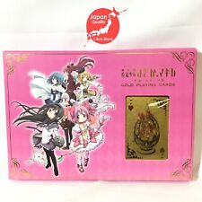 RARE Magia Record Magical Girl Madoka Magica Gold Playing Cards EXPRESS from JPN picture
