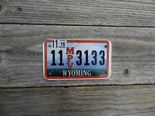 Wyoming MPV license plate MINT ATV / Motorcycle BLOW OUT SALE $1.49 picture
