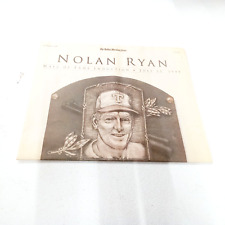 Dallas Morning News July 25 1999 Nolan Ryan Hall of Fame Induction Texas Rangers picture