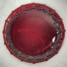 Avon Ruby Red Glass Plate picture