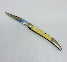 Vintage 1950s  Utica 3.5” Blade Pocket Knife Slip Joint USA Rare 22 picture