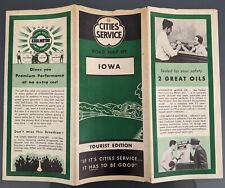 Cities Service 1935 Road Map of Iowa -- Shipping Included picture