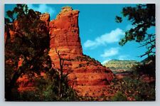 Sedona Arizona AZ Coffee Pot Rock Oak Creek Canyon VINTAGE Postcard picture