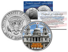 SAINT PAUL’S CATHEDRAL *Famous Churches* JFK Half Dollar US Coin London England picture