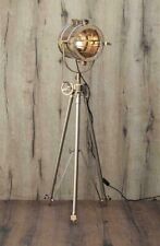 Hollywood Nautical Vintage Spotlight With Tripod Stand Big Floor Lamp Christmas picture