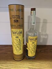 Colonel EH Taylor Barrel Proof  Bourbon Empty Bottle & Tube Batch 11 picture