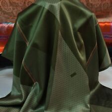 Lanvin authentic silk jacquard fabric Green logo Made in Italy Defect Panel picture