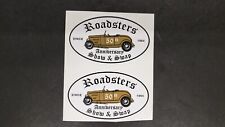 TWO L.A. ROADSTERS ROADSTER 50TH ANNIVERSARY SINCE 1964 CAR STICKERS STICKER picture