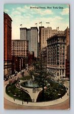 New York City NY- Bowling Green, Advertisement, Antique, Vintage Postcard picture