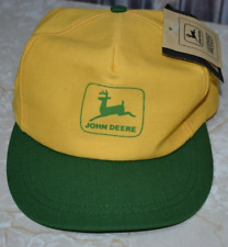 John Deere Yellow Green Hat Louisville Mfg Co Made in USA Licensed picture