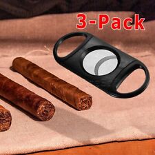 3X Stainless Cigar Cutter Double Blade for All Sizes up to 24mm(60 ring) Cigars picture
