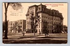 Evanston, IL-Illinois, Willard Hall Northwestern University , Vintage Postcard picture