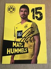 Mats Hummels, Germany 🇩🇪 Borussia Dortmund 2021/22 hand signed picture