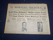 1959 JUNE 4 THE MORNING TELEGRAPH - QUILL WINS BELMONT'S MOTHER GOOSE - NP 5537 picture